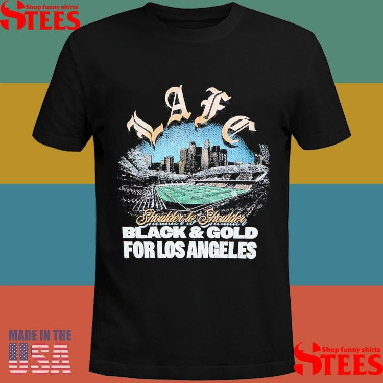 Mls Lafc Black & Gold For Los Angeles Shirts