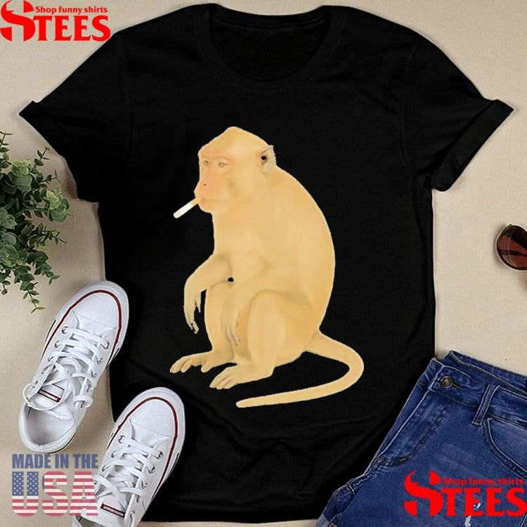 Monkey Smoking Cigarette Shirts