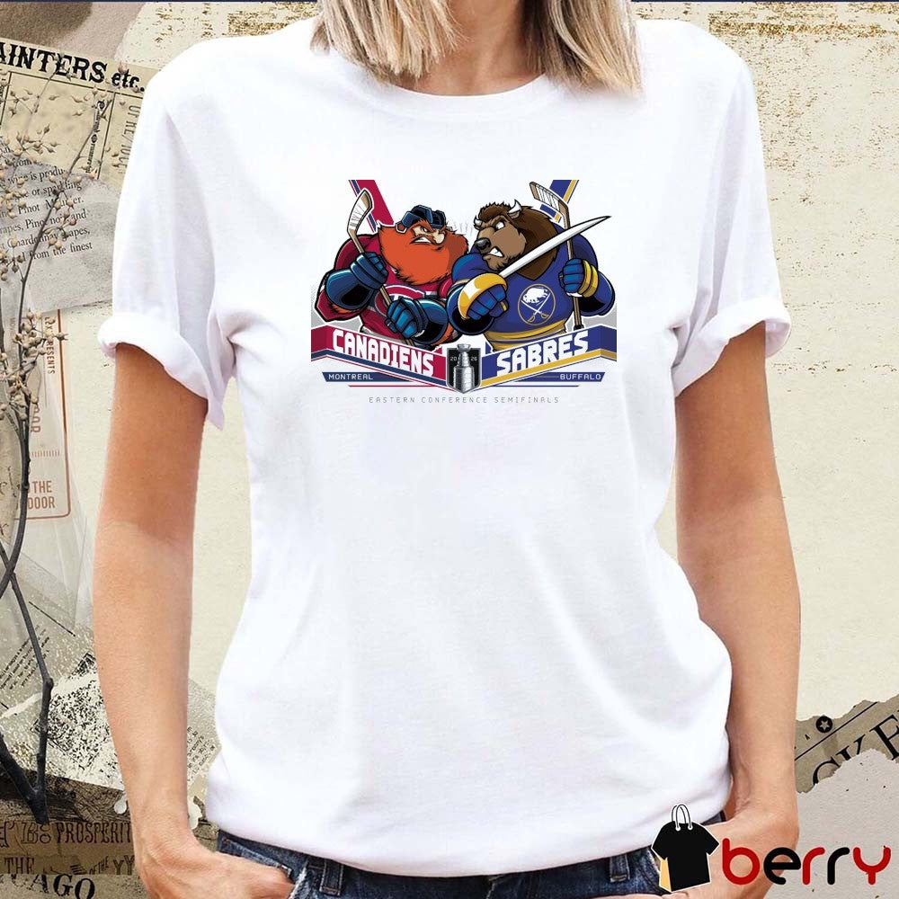 Montreal Canadiens Vs Buffalo Sabres 2026 NHL Eastern Conference Semifinals Mascot t-shirt