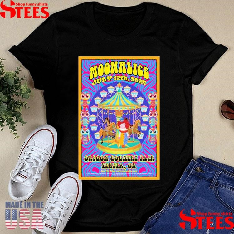 Moonalice July 12 2025 Oregon Country Fair, Veneta Live T-shirt