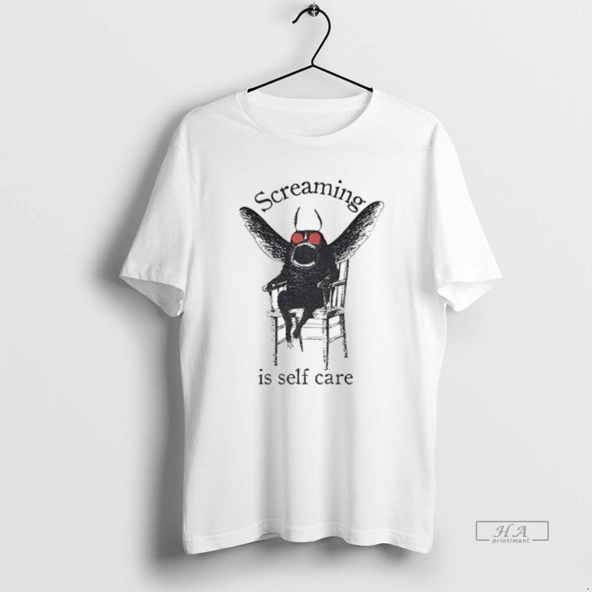 Official Mothman Shenanigan Screaming Is Self Care T-Shirts, Hoodie, Sweatshirt | CiraTrend.com