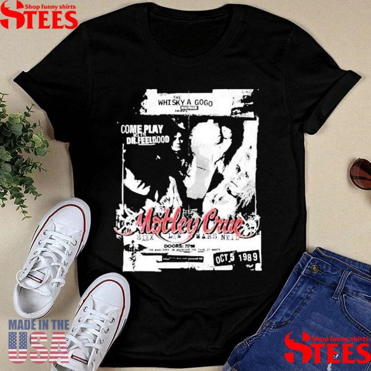 Motley Crue Mötley Crüe Whisky Handbill Shirts