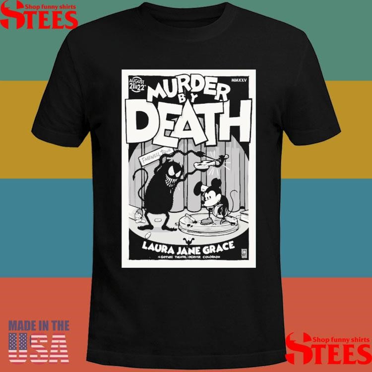 Murder By Death Aug 21 22 2025 Gothic Theatre Denver Colorado T-shirt