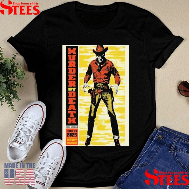 Murder By Death Saint Andrew’s Hall Detroit, Mi June 20 2025 Tour Shirts