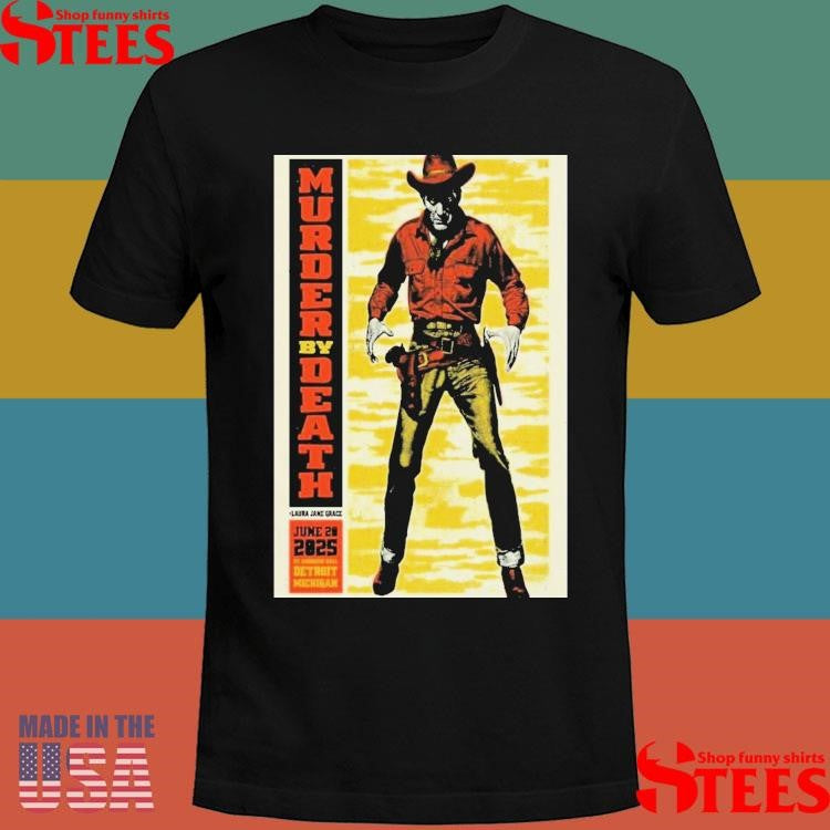 Murder By Death Saint Andrew’s Hall Detroit, Mi June 20 2025 Tour Shirts