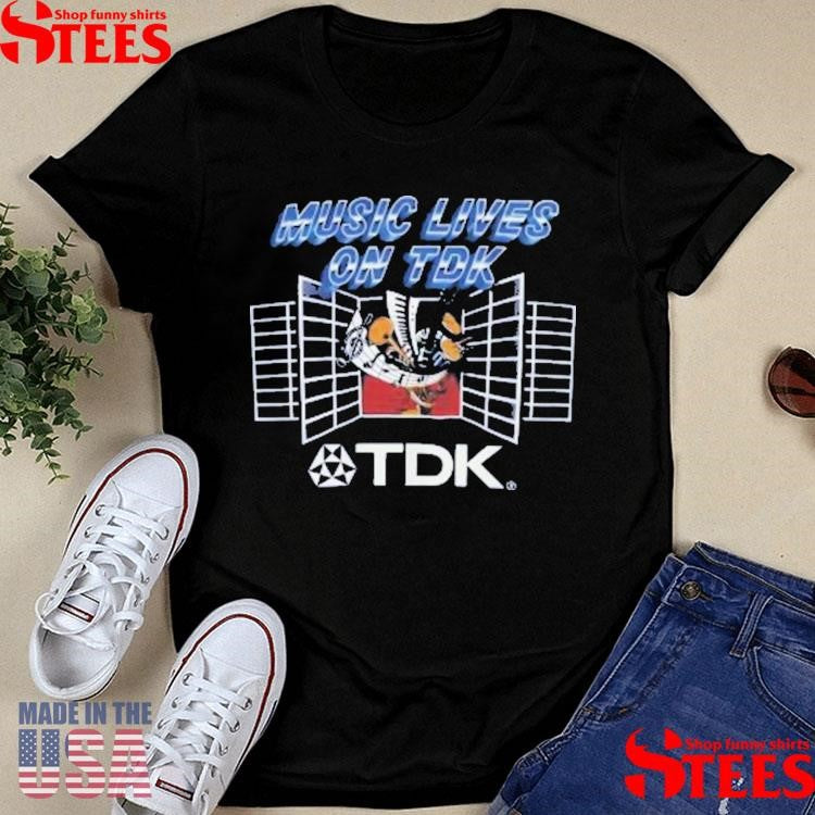 Music Lives On Tdk T-shirt