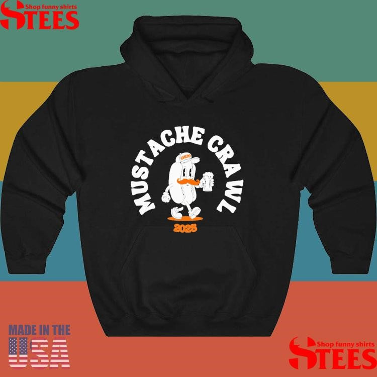 Mustache Crawl 2025 Hotdog T-shirts