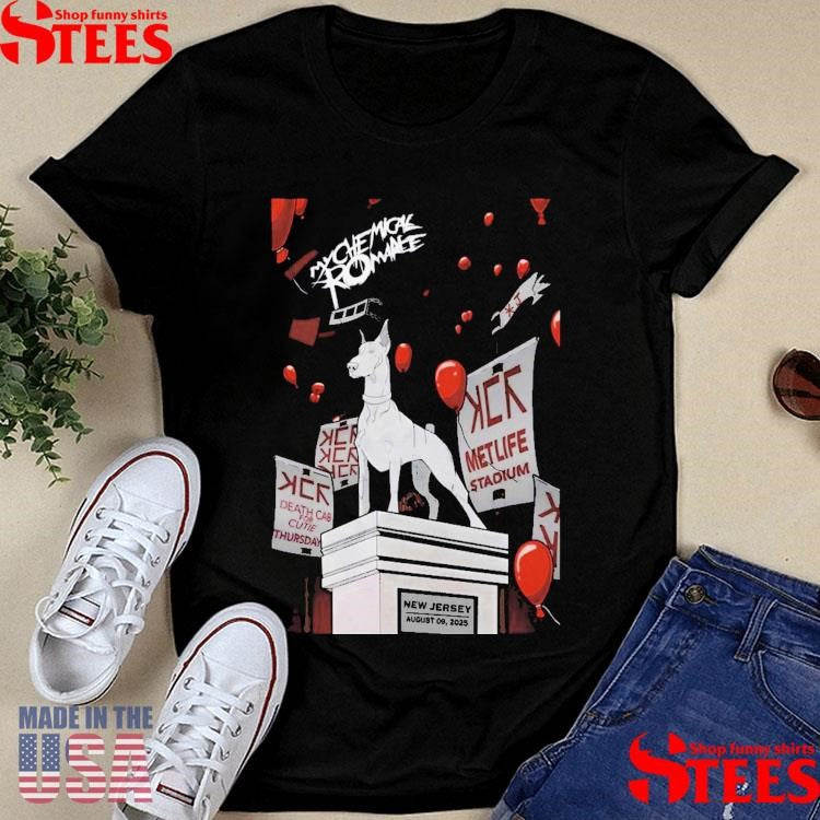 My Chemical Romance August 9, 2025 Metlife Stadium, East Rutherford, Nj T-shirts