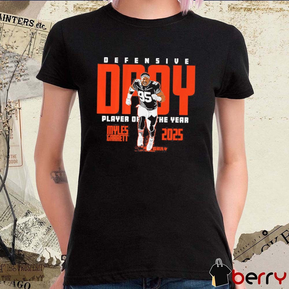 Myles Garrett 2025 Defensive Player of the Year Cleveland Browns t-shirt