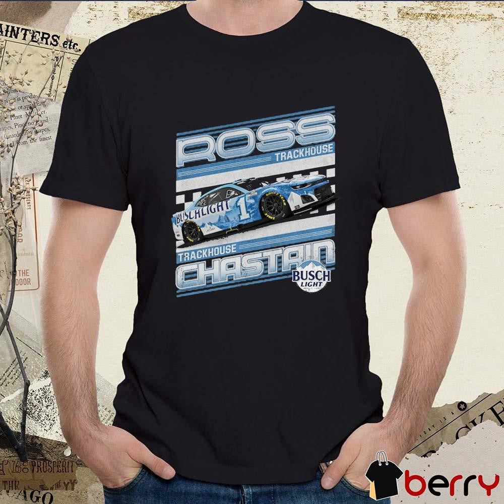NASCAR Ross Chastain Trackhouse Racing Team Collection Busch Light Car 2025 Vintage t-shirt