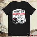 NFL Houston Texans Vs. Green Bay Packers Winter Warning Oct0ber 20 2024 Lambeau Field t-shirt