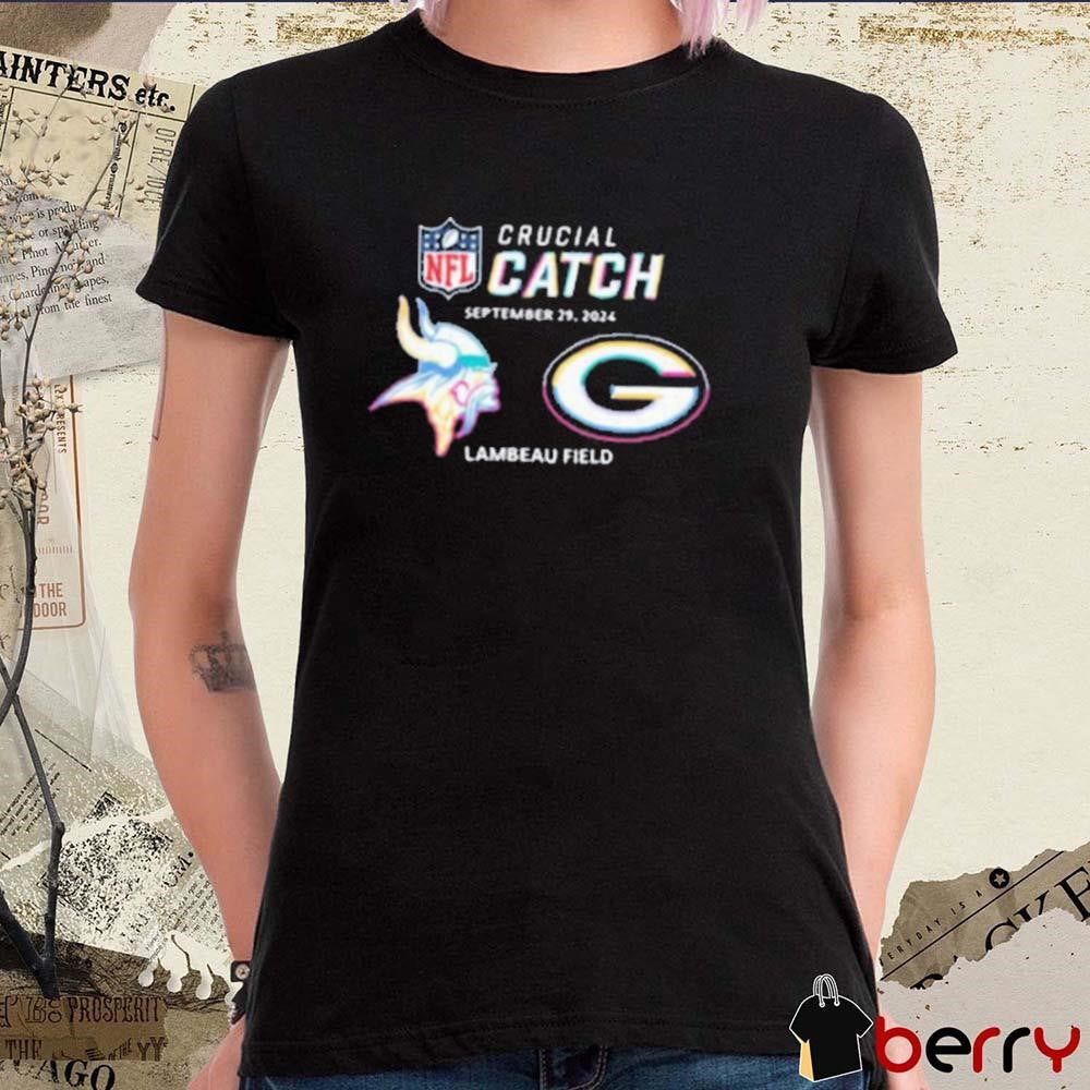 NFL Minnesota Vikings Vs. Green Bay Packers Crucial Catch September 29 2024 Lambeau Field t-shirt
