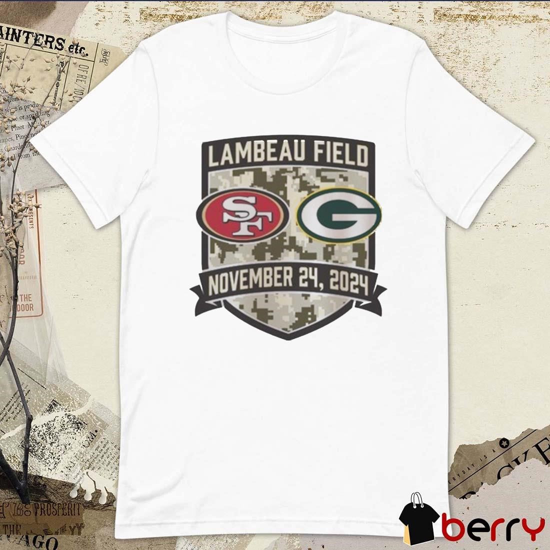 NFL San Francisco 49ers Vs. Green Bay Packers Lambeau Field November 24 2024 t-shirt