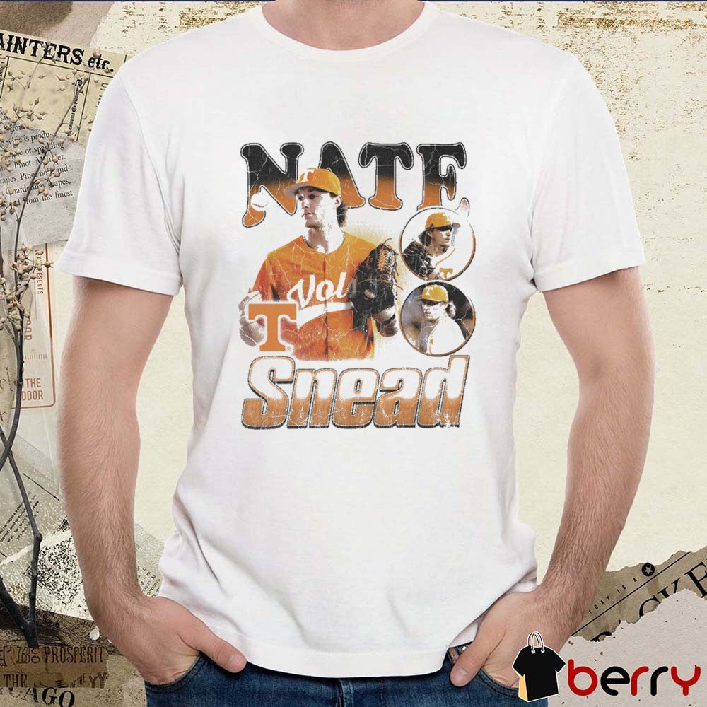 Nate Snead Tennessee Vols Baseball NCAA Division I 90s Graphic t-shirt
