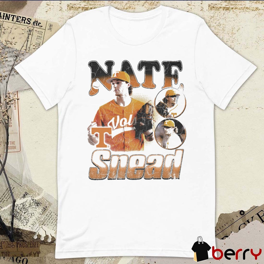 Nate Snead Tennessee Vols Baseball NCAA Division I 90s Graphic t-shirt