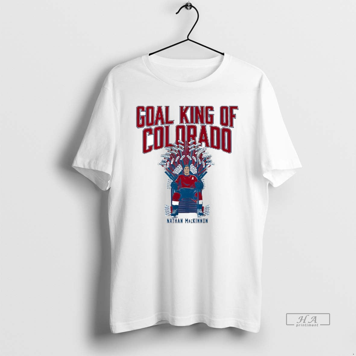 Official Nathan Mackinnon Thrones Goal King Of Colorado Avalanche T-Shirts, Hoodie, Sweatshirt | CiraTrend.com