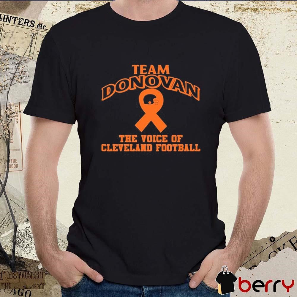 Nathan Zegura Wearing Team Donovan The Voice Of Cleveland Football t-shirt