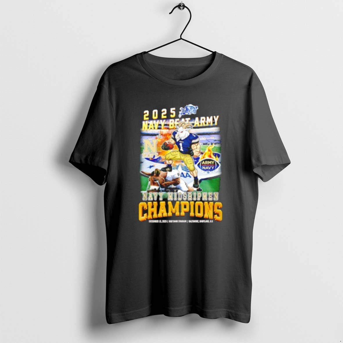 Official Navy Midshipmen 2025 Navy Beat Army Champions Mascot T-Shirts, Hoodie, Sweatshirt | CiraTrend.com