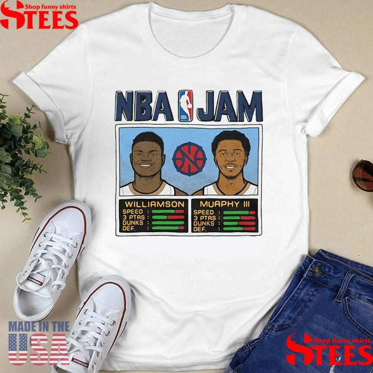 Nba Jam Pelicans Williamson And Murphy Iii Shirts