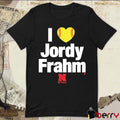 Nebraska Cornhusker Softball NCAA I Heart Jordy Frahm t-shirt