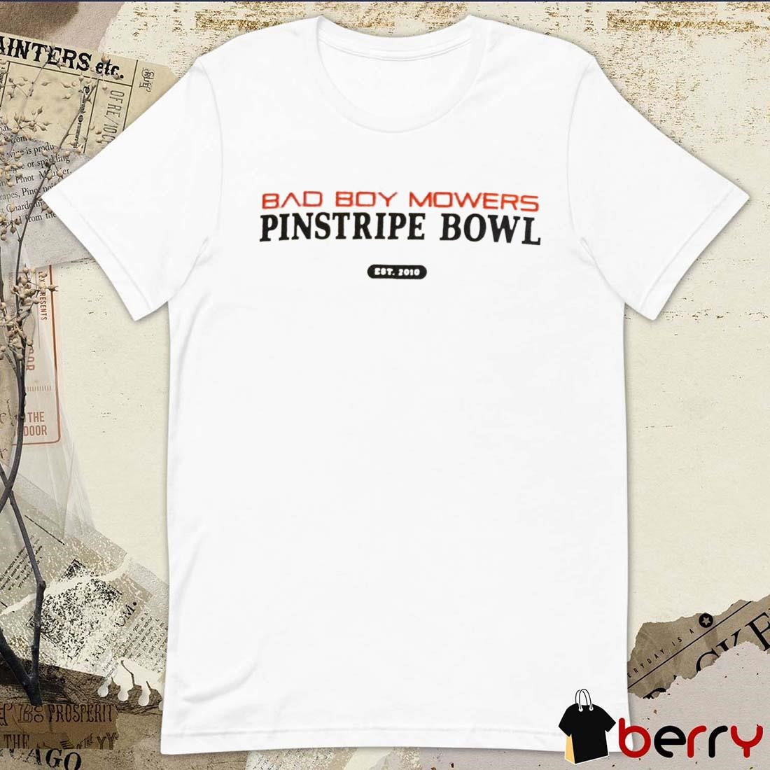 Nebraska Cornhuskers football Bad Boy Mowers Pinstripe Bowl Est 2010 t-shirt