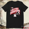 Nebraska Huskers 2025 Big 10 Women’s Volleyball Regular Season Champions Locker Room t-shirt