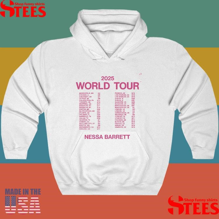 Nessa Barrett Bad Bitches 2025 Tour Shirts