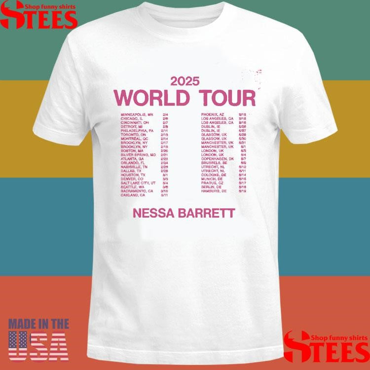 Nessa Barrett Bad Bitches 2025 Tour Shirts