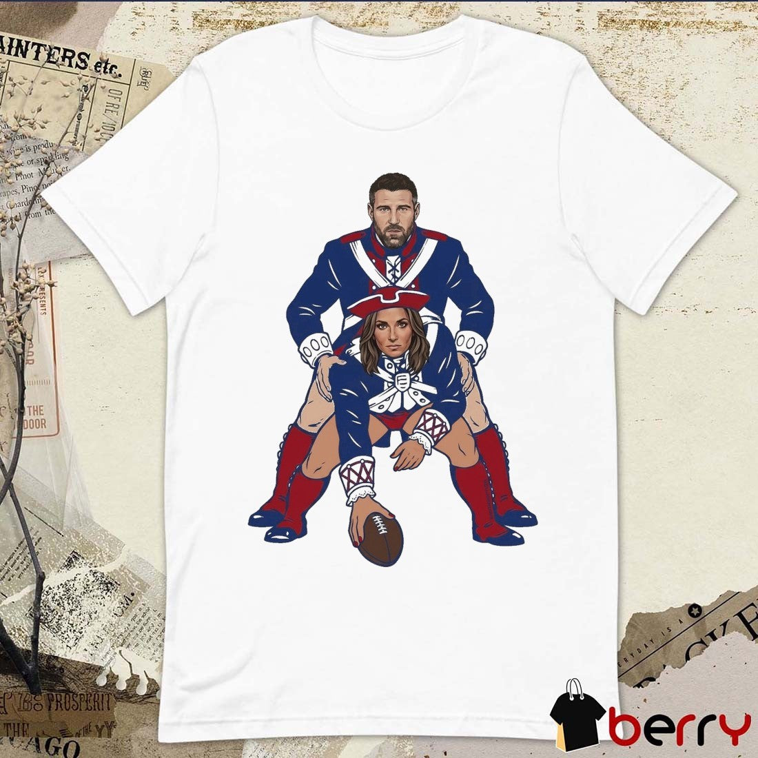New England Patriots NFL Mike Vrabel and Dianna Russini Meme t-shirt