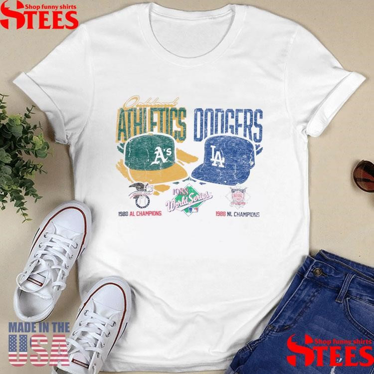 New Era Oakland A’s Vs LA Dodgers 1988 World Series Shirts