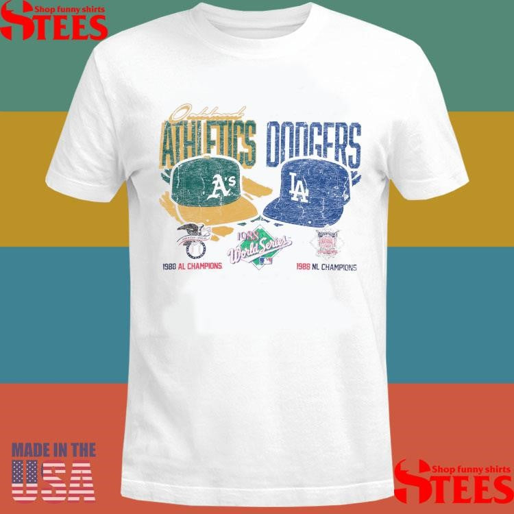 New Era Oakland A’s Vs LA Dodgers 1988 World Series Shirts