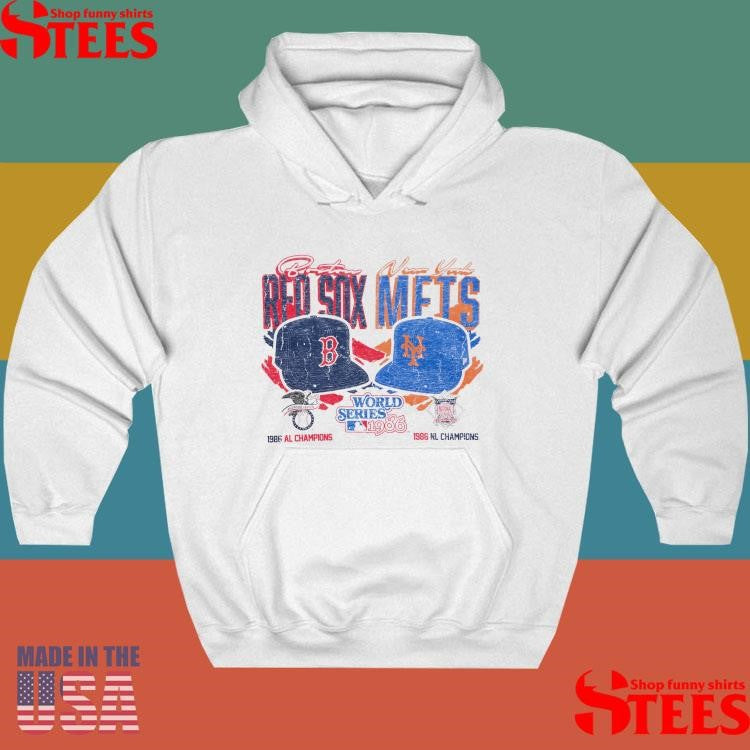 New Era Red Sox Vs Mets 1986 World Series Shirts