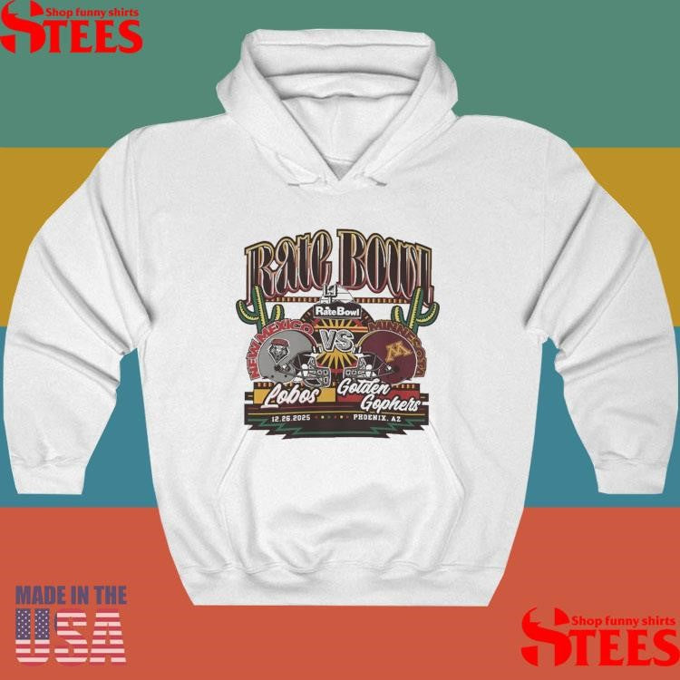 New Mexico Vs Minnesota Matchup 2025 Rate Bowl T-shirt