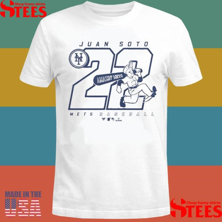 New York Baseball Mets Juan Soto Heather Gray Player Shirts