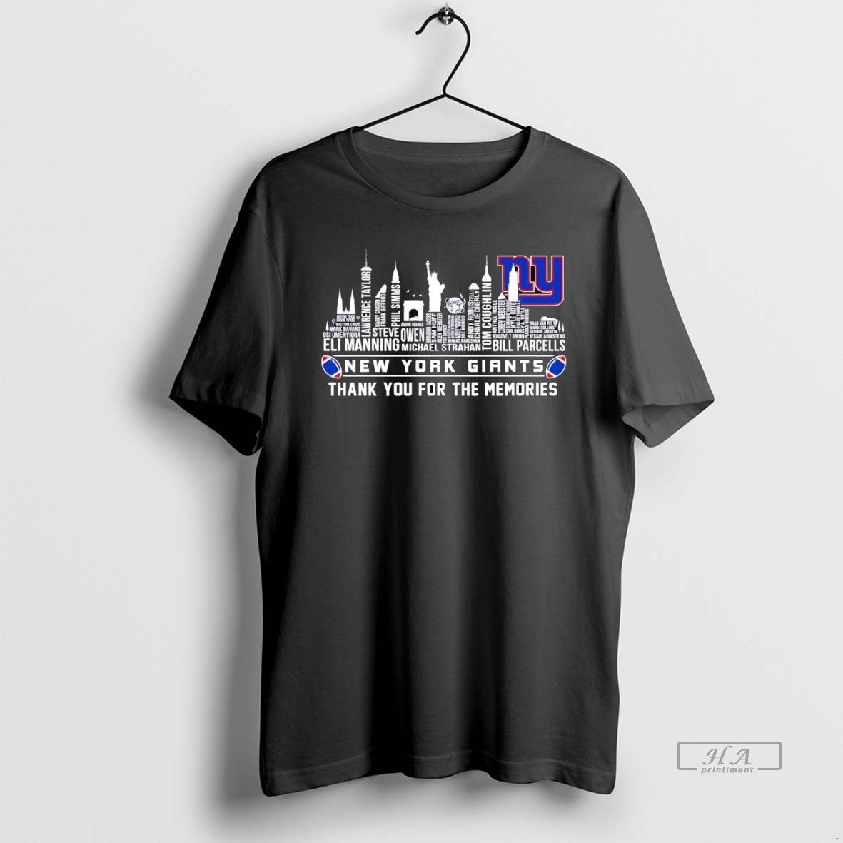 Official New York Giants City Players Names Thank You For The Memories T-Shirts, Hoodie, Sweatshirt | CiraTrend.com