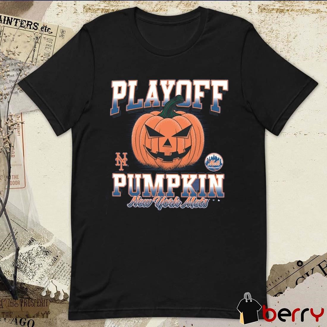 New York Mets 2024 MLB Postseason Playoff Pumpkin Halloween t-shirt