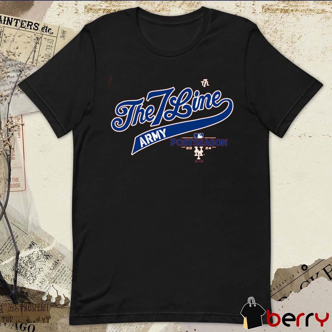 New York Mets The 7 Line Army 2024 MLB Postseason 2024 t-shirt