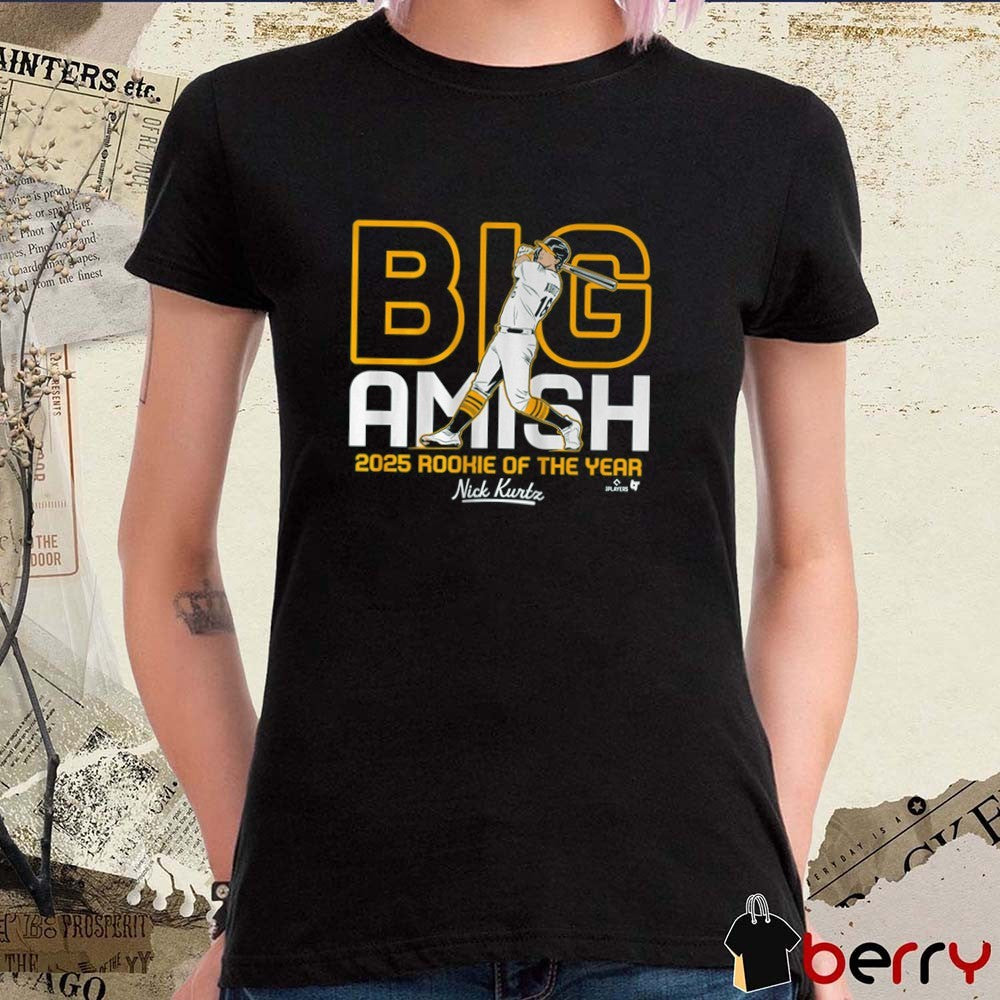 Nick Kurtz Big Amish 2025 Rookie of the Year Athletics Baseball t-shirt