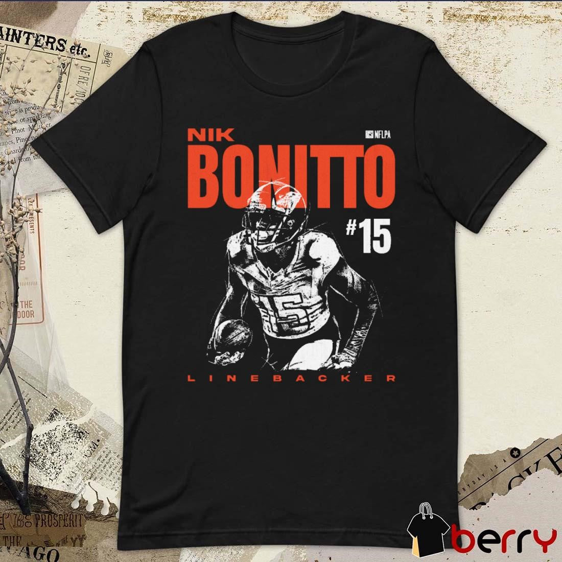 Nik Bonitto NFL Denver Broncos Linebacker Headline Vintage Painting t-shirt