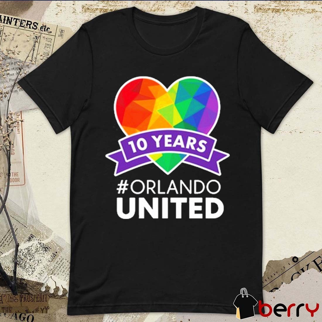 Noah Kahan 10 Years Orlando United Pride t-shirt