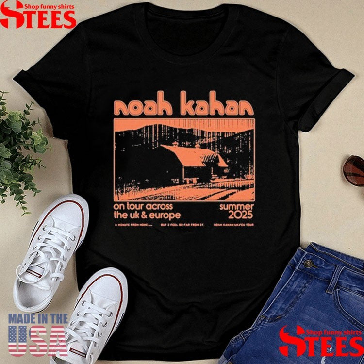 Noah Kahan 2025 On Tour Across The Uk & Eu T-shirt