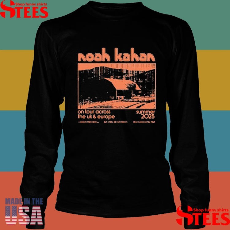 Noah Kahan 2025 On Tour Across The Uk & Eu T-shirt