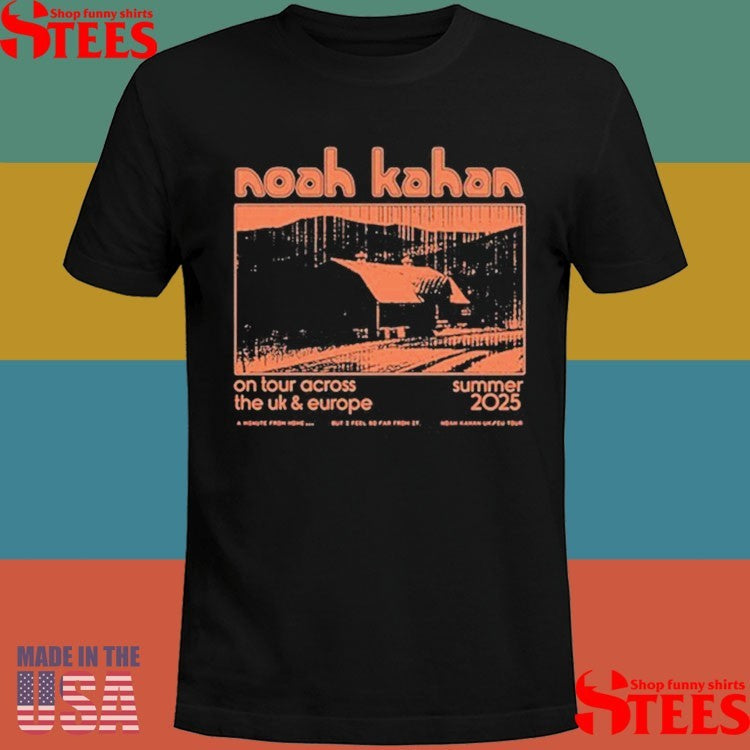 Noah Kahan 2025 On Tour Across The Uk & Eu T-shirt