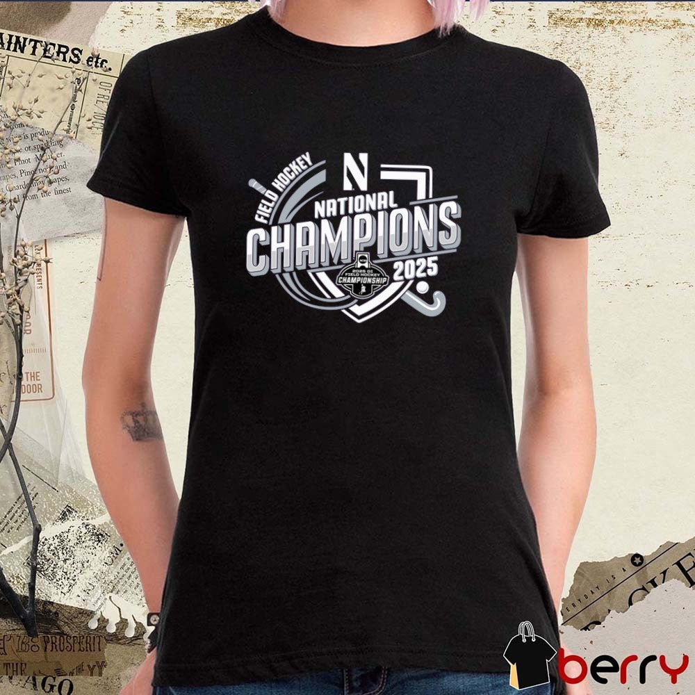 Northwestern Wildcats 2025 NCAA Field Hockey National Champions t-shirt