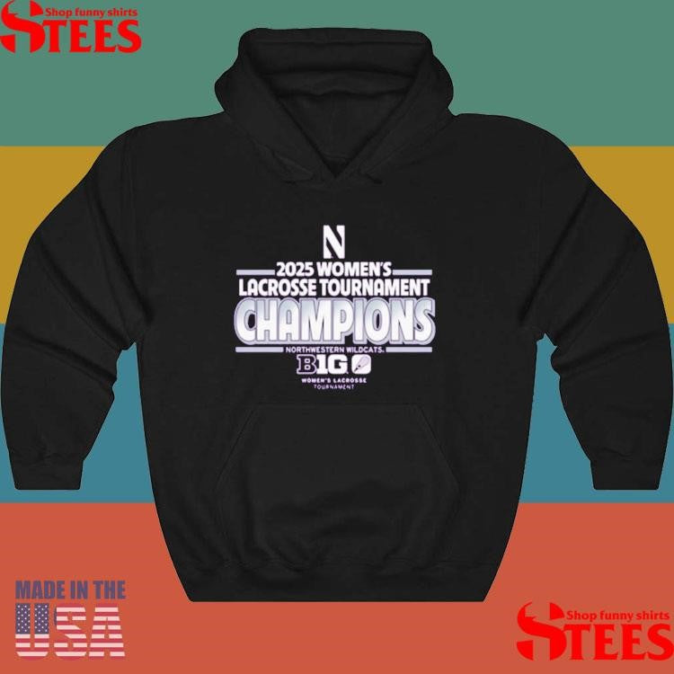 Northwestern Wildcats 2025 W Lacrosse Tournament Champ Shirts
