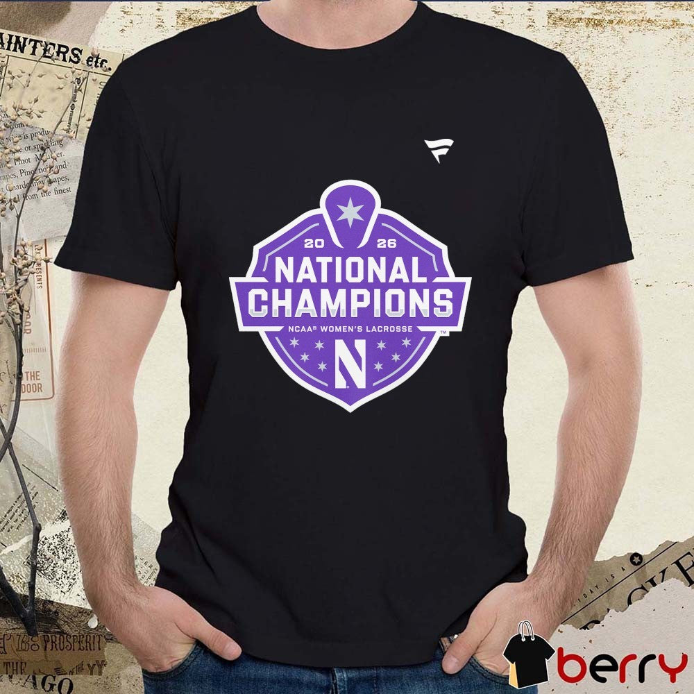 Northwestern Wildcats 2026 NCAA Women’s Lacrosse National Champions Logo t-shirt