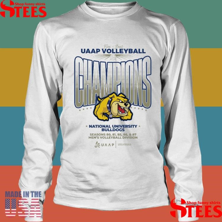 Nu Bulldogs Mens Volleyball Champ National University Bulldogs Shirts