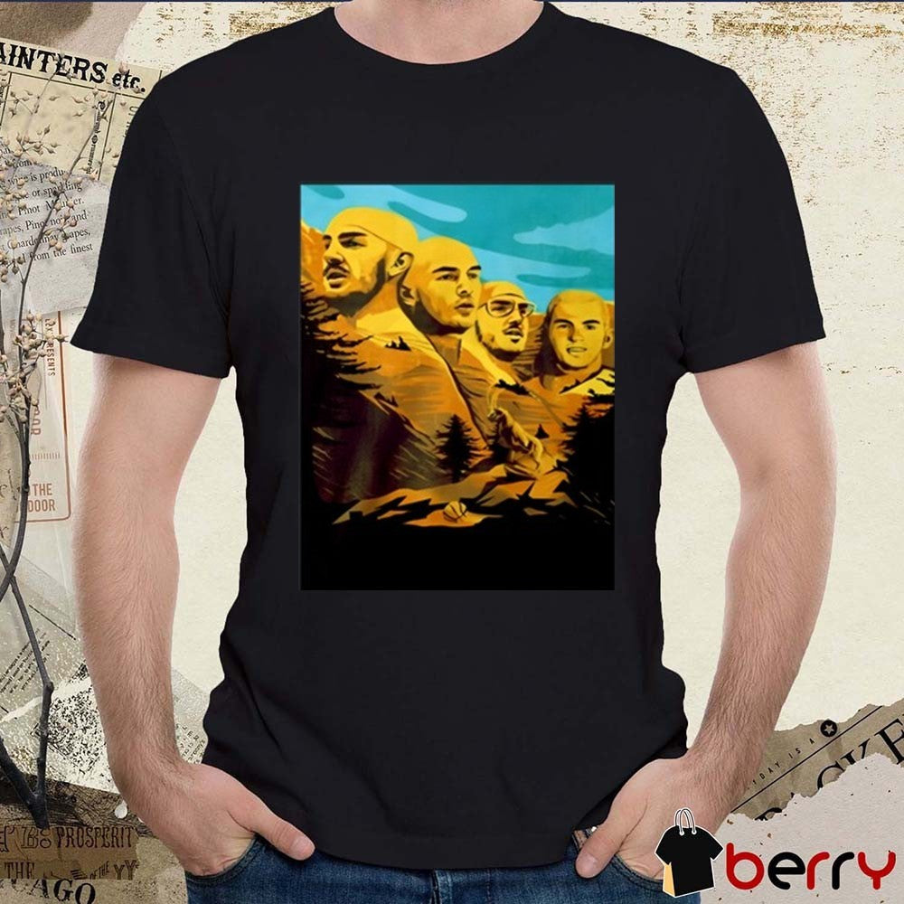 OKC Thunder Alex Caruso’s Head On Every Spot On Mount Rushmore t-shirt