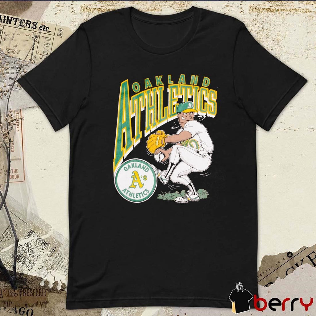 Oakland Athletics 1990s Vintage MLB Caricature t-shirt
