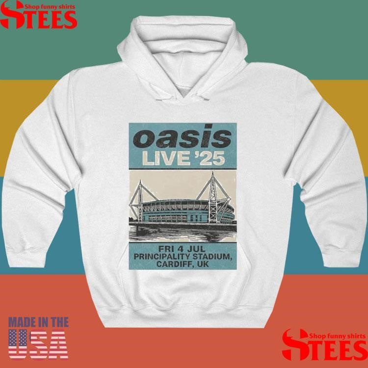 Oasis Event Live ’25 4 July 2025 At Principality Stadium Cardiff Uk Demand T-shirt
